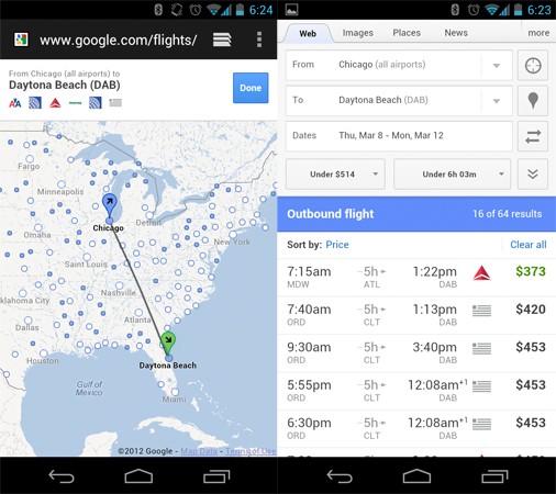 Google’s Flight Search Goes Mobile, Available Now On Both Android And iOS