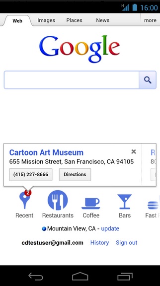 Google Adds Recent Places Icon To Mobile Web Search