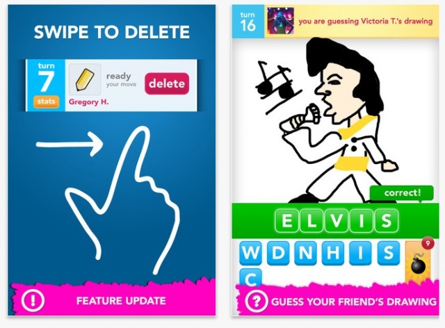 Draw Something Updated With Swipe To Undo, Comments, Sharing With Facebook And Twitter