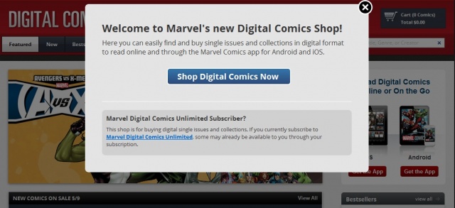 Marvel Inks Deal To Exclusively Distribute Digital Comics Worldwide With comiXology