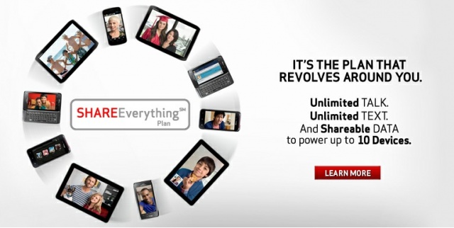 Verizon’s Share Everything Plans Are Now Here