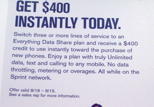 Switch Your Family To Sprint And Receive $400 Store Credit