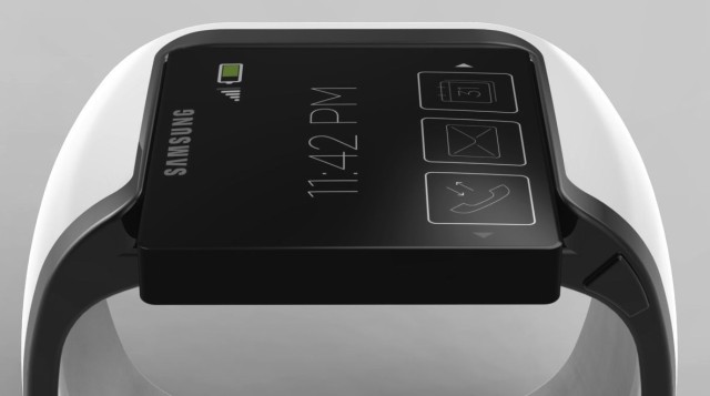 A Samsung smartwatch mockup.