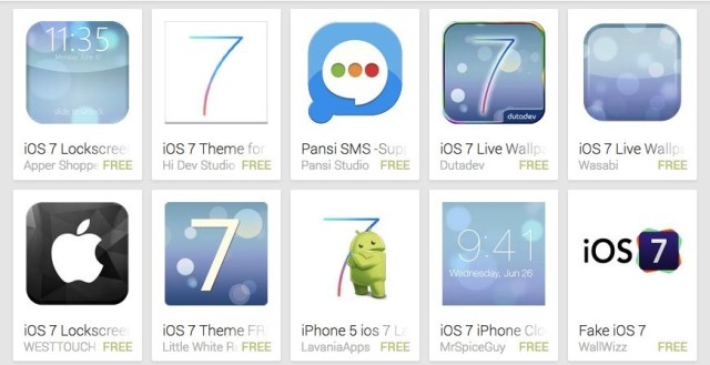 This is your Android phone on iOS 7. Any questions?