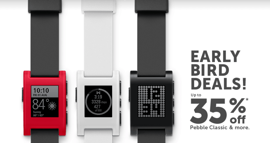 Save a small fortune on your new Pebble now. Photo: Pebble