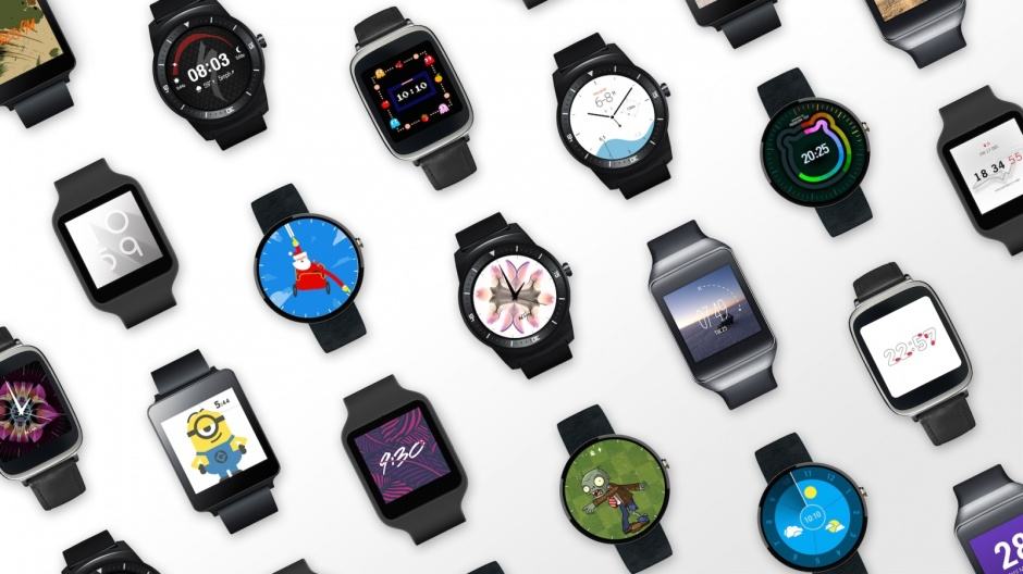 Some of the stunning watch faces available on Android Wear. Photo: Google
