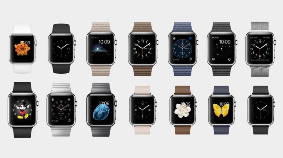 Your Apple Watch options. Photo: Apple