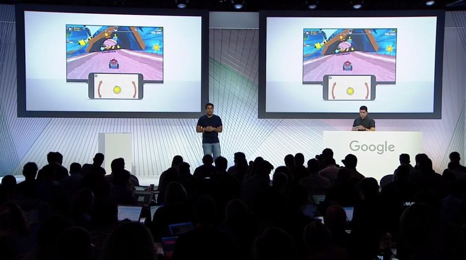 Multi-player gaming in the same room is a great new feature for Chromecast. Photo: Google