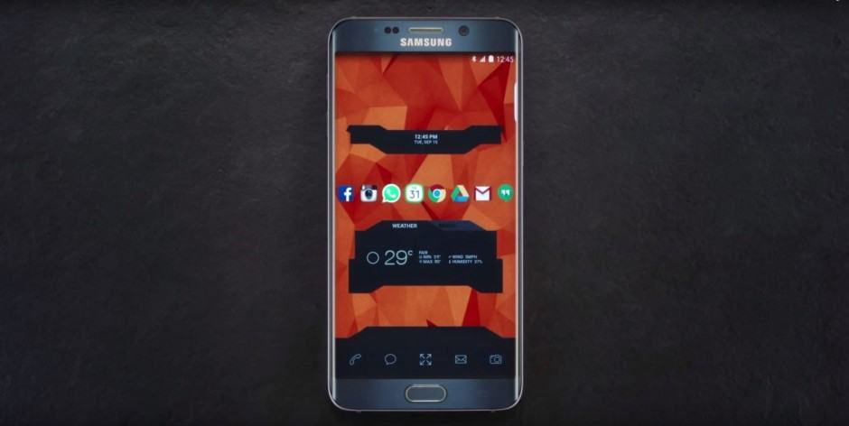 Galaxy customization 940x472 A custom theme on the Galaxy Note 5. Photo: Samsung