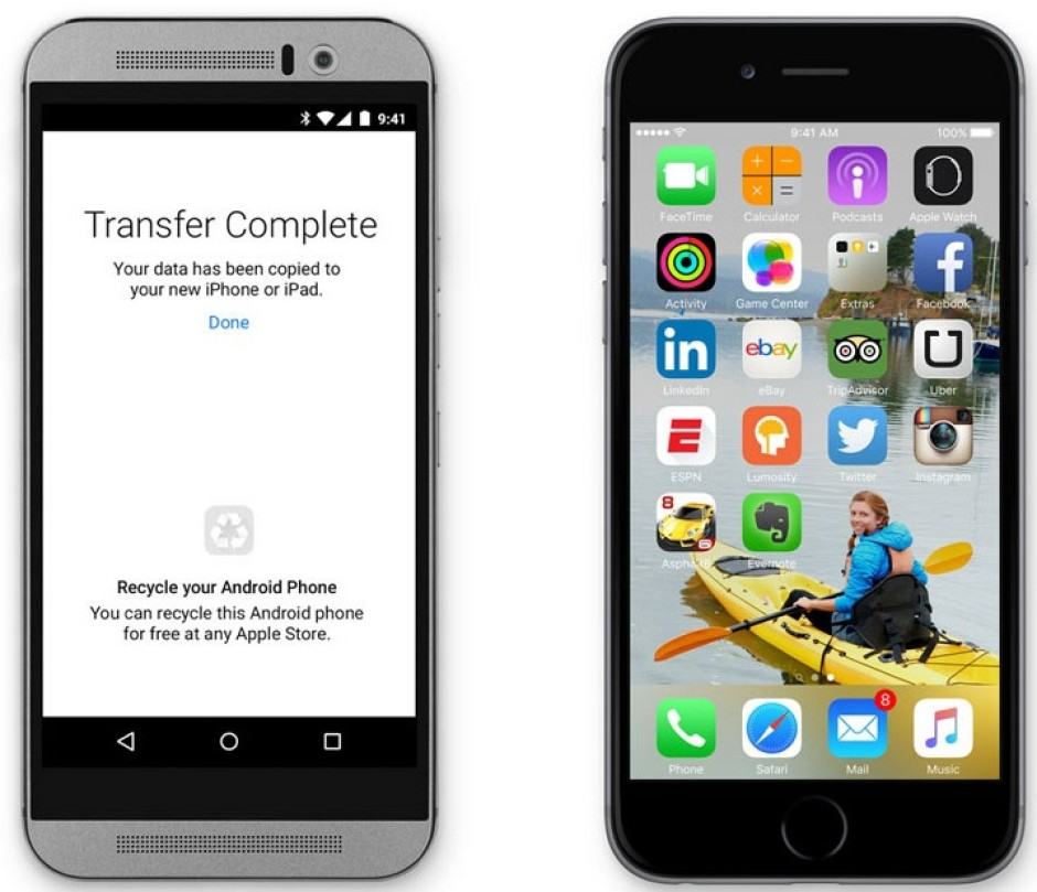 Move to ios app 940x809 Move to iOS makes switching to iPhone easy. Photo: Apple