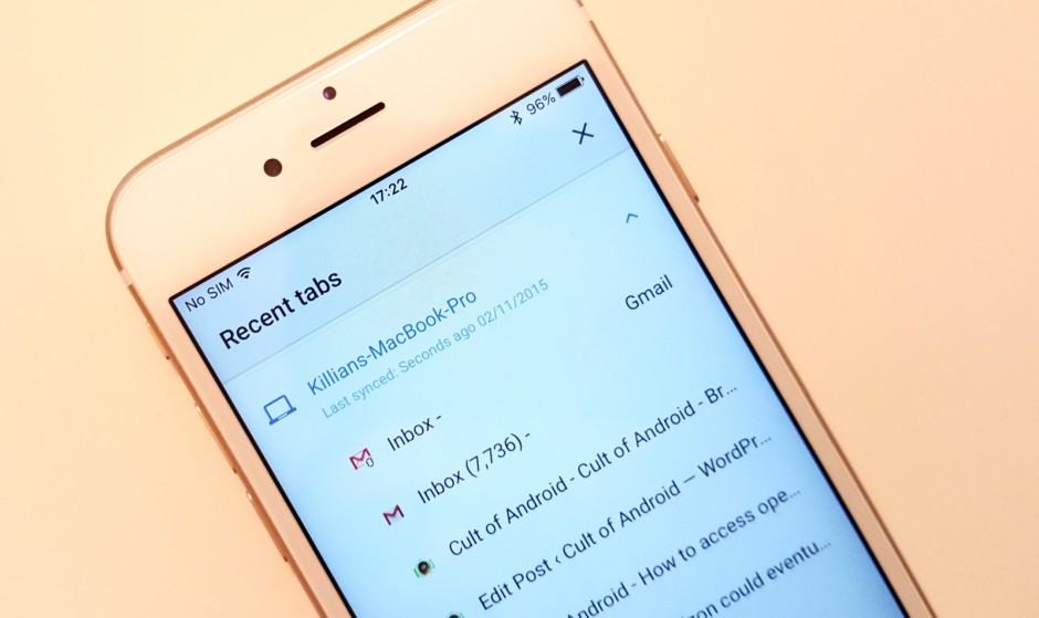 Syncing open tabs is easy in Google Chrome. Photo: Killian Bell/Cult of Android